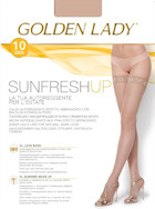 Golden Lady calze autoreggenti Sunfresh Up 10